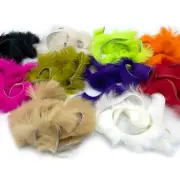 SILKY BUNNYBOU STRIPS - Hareline Fly Tying Rabbit Zonker Bunny Fur Material NEW!