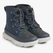 NEW Sorel Sizes 12, 13 Kids Explorer Waterproof Boots,India Ink/ Moonstone