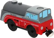 QUMIIRITY 1pc Electric Train Red Alloy Locomotive Magnetic Connection Fun Play for Engaging Simulation Model Special Occasions