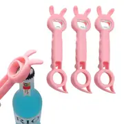 3Pcs 4 In 1 Bottle Opener Multifunction Jar Can Beer Bottle Opener Random Color