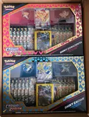 Pokemon Crown Zenith Zacian & Zamazenta Premium Figure Collection Box
