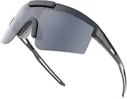[Solsun] Sports Polarized Sunglasses for Men Woman, Wrap Around Sun Glasses UV Protection for Running Cycling Fishing Driving