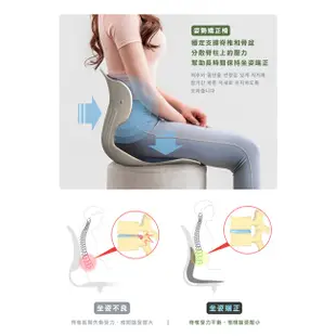 福利品特賣|韓國原裝Slender護腰脊美姿椅|藍1組|展示新品清倉