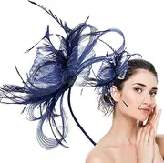 [Generic] Fascinator Headband | Fascinator Headdress - Hair Accessories Small Hat Mesh Headpieces for Outdoor Girls Women Daily Use Festival Gathering Costume Weddings Afternoon Teas Home