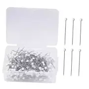 250 Pieces Sewing Pins Ball Glass Head Pins Straight Quilting Pins for White