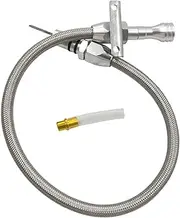MagiDeal Transmission Oil Dipstick Total Length 71.5 cm Replacement Easy to Install Transmission Fluid Level Tool for 700R4 4L60E, Silver