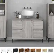 Sink Cabinet under Sink Storage Bathroom Vanity Unit Engineered Wood vidaXL