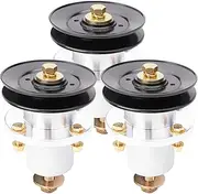 TENGMUJX 3 Pack 037-2050-00 037-2000-00 Spindle Assembly with 033-4820-00 Pulley for Bad Boy 42" 48" Deck MZ/MZ Mag num Zero Turn Lawn Mower