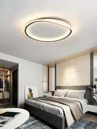 在飛比找樂天市場購物網優惠-北歐極簡臥室燈圓形超薄led吸頂燈現代簡約房間燈設計師創意燈
