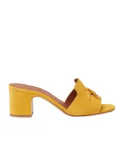 round-headed high-heeled sandals 39 saffron tea