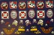 PIRATE SHIP Stickers(26pc) Skull & Crossbones•Treasure•Jolly Roger •Card Making•