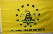 Gadsden 1776 Flag Dont Tread On Me 13 Stars 2nd Amendment Official US 2x3 FT