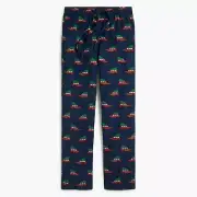 J Crew B3241 Men's NWT Med Retro Inspired Tree & Truck Flannel Pajama Pants