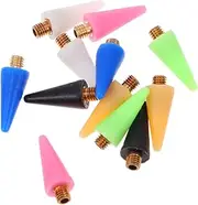 PLAFOPE 6 Nail Art Picker Wax Tips 12pcs Replacement Dotting Pen Wax Tip Hotfix Rhinestones Tool for Manicure Sets
