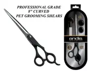 ANDIS PRO STAINLESS STEEL 8" CURVED BLUNT/SAFETY TIP SHEAR Scissor*PET GROOMING
