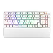 ASUS ROG STRIX SCOPE II 96 WL is 96 Mechanical Pre-Lude Hot Swappable Wireless Gaming Keyboard support multi- devices connection via ROG Omni battery