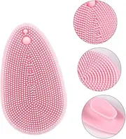VICASKY 2pcs Silicone Face Scrubber Brush Gentle Cleansing and Massage for All Skin Deep Clean Oily Skin Exfoliating Facial Brush Pink
