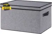 Fabric Storage Boxes, 7.1 X 9.1 X 13 Inch Baskets for Shelves with Lids, Wardrob