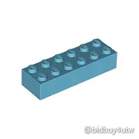 在飛比找蝦皮商城優惠-LEGO零件 基本磚 2x6 2456 湖水藍色 60220