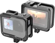 PULUZ Metal Case Cage Frame Housing Cover for GoPro Hero13 12 11 10 9 Black