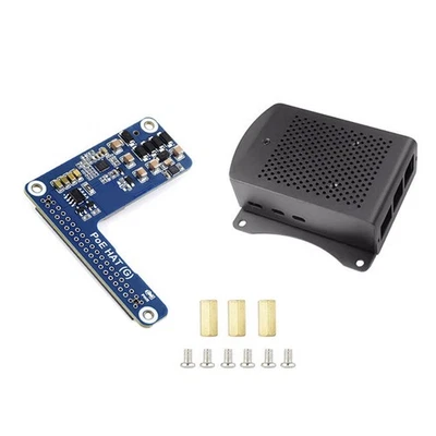 For 5 PoE HAT (G)+Case+3007PWM Fan 802.3af/ for 5 POE Ethernet Supply4402