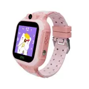 4G Smart Watch for Kids, GPS Tracker, IP67 Waterproof, 1.4 Inch Touch Screen, Smartwatch with 2-Way Voice Video Call, SOS School Mode, (Pink)
