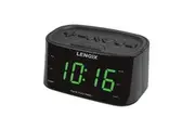 Lenoxx Black LED Clock Radio with USB Charging Function (CRU3128)