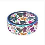 Skin Decal for Amazon Echo Dot (2nd gen) / Butterflies Colorful Floral