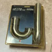 KEENEY K100BN Brass P-Trap in Brushed Nickel, 1-1/4