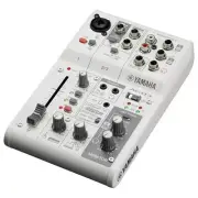 YAMAHA AG03MK2 W White 3ch Live Streaming Mixer USB Audio Interface with BOX