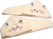 MERRYHAPY 2pcs Cartoon Hair Drying Towels for Women Absorbent Quick Dry Hair Hats Lightweight and Portable Head Wraps for Spa Travel and Home Use