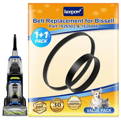 KEEPOW Vacuum Belt for Bissell 3071 Powerforce Powerbrush Pet XL Carpet Cleaner