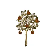 MICHAEL MICHAUD Dainty Orange Brooch 6206