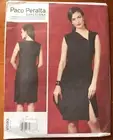 Vogue Paco Peralta Zip Dress sewing Pattern Uncut Sizes 14-22