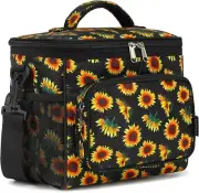Insulated Reusable Lunch Bag Adult Large Lunch Box for Women and Men with Adjust