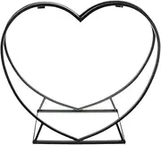 Firewood Holder Heart Racks Fireside Log Wood Rack Storage Indoor Outdoor Home Decor Garden, Gift (M:55x18x54 cm)