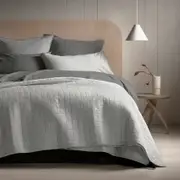 Sheridan Reilly Bed Cover in Soft Grey Size: Double Material: Cotton @Sheridan Rewards