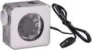 Water Cooling Flow Meter RGB Water Flow Meter G1/4inch Flow Meter System for PC Gaming Water Cooling Building Silver
