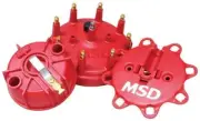 MSD Distributor Cap and Rotor Kit For MSD for Ford Billet Distributors Red MSD84