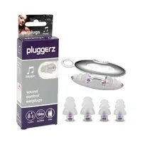 在飛比找PChome24h購物優惠-荷蘭進口 pluggerz 音樂耳塞 聲音濾波器 1大1小2