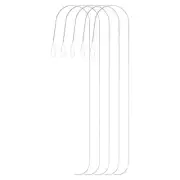5pcs Big Eye Beading Pin 5.5 Inch Long Curved Beading Needles with Handle