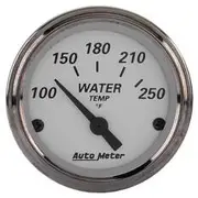 Autometer American Platinum Water Temperature Gauge Electric - 100 - 250 F, 2 1/16 Inch, AU1938