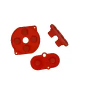 *NEW* Nintendo Game Boy Color GBC System Button Rubber Pads Set Red