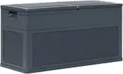 Large Outdoor Storage Box, Garden Storage Box Lockable (Lock Not Included) for Patio Furniture, Garden Tools, Pool Supplies, Anthracite
