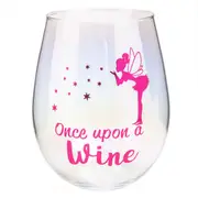 Tallulah Irid Stemless Wine Glass Once Upon Cup Fairy Tale 10x13cm Clear