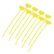 250pcs Marker Cable Zip Ties, 6.5'' Self-Locking Nylon Labels Zip Tie, Yellow