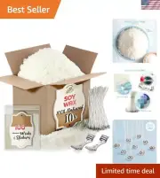 All-in-One Soy Candle Making Supplies: 10 lbs Wax, Wicks & Centering Tools