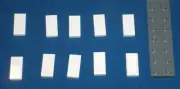 LEGO NEW 1x2 White Tile (10x) 306901 Brick 3069