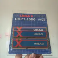 在飛比找蝦皮購物優惠-[RAM] 桌上型記憶體 UMAX DDR3 1600 16