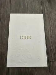 Christian Dior white notebook